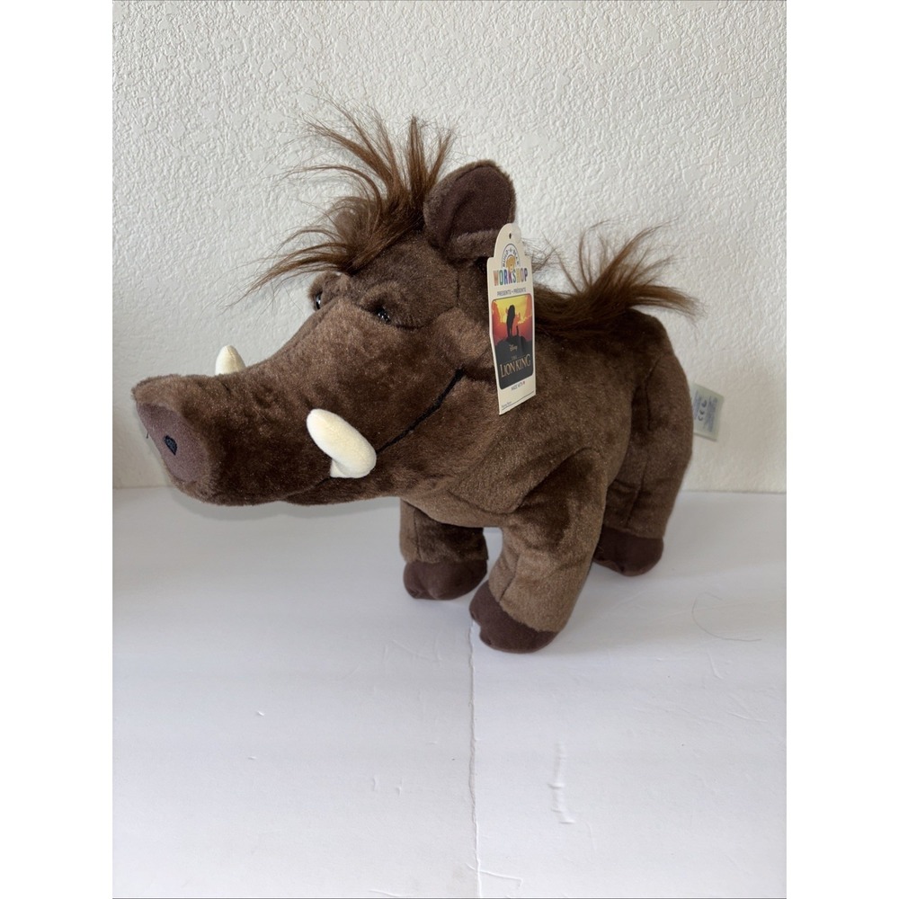 Build-A-Bear Pumbaa Plush‎ Disney Lion King Toy BAB Soft Toy Warthog 17" W/Tag